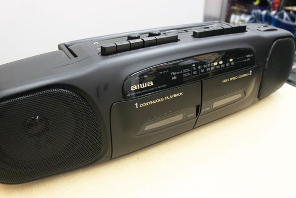 aiwa アイワ CS-W31 ラジカセ Wカセット 動作品 美品(ラジカセ)｜売買