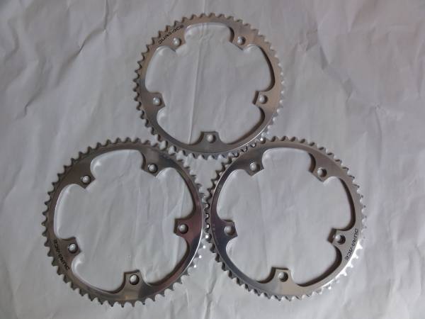 ☆シマノDURA-ACE☆大ギア厚歯3枚セット☆48T49T50T☆中古品☆