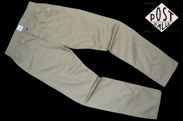 新品正規3.4万【ポストオーバーオールズ】米製!大人の拘りパンツ
