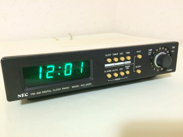NEC NTC－9H89 ラジオ付き オールド目覚まし時計(一般