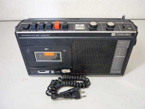 ジャンク●TOSHIBA/東芝 昭和 レトロ ラジカセ RT-291F●T-2