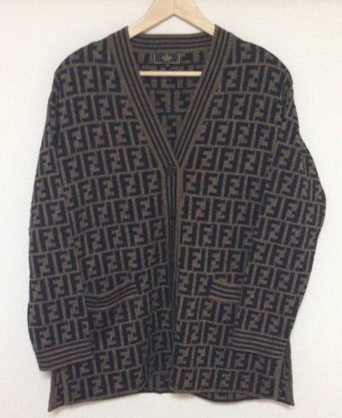 FENDI フェンディ ズッカ柄カーディガンセーター