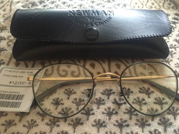 BEAMS購入品 NEWMAN BARAKA 黒 サングラス 眼鏡 ボストン 丸型