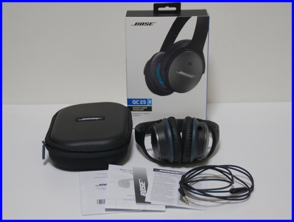 保証付】BOSE QuiteComfort25 ノイズキャンセリング 中古美品(BOSE 