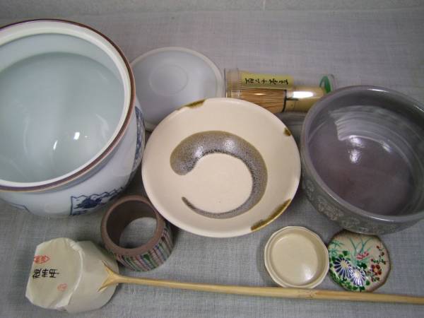 茶道具 短冊箱 たち吉 青嵐 京の四季 茶道具揃 清水焼 (木工、竹工芸