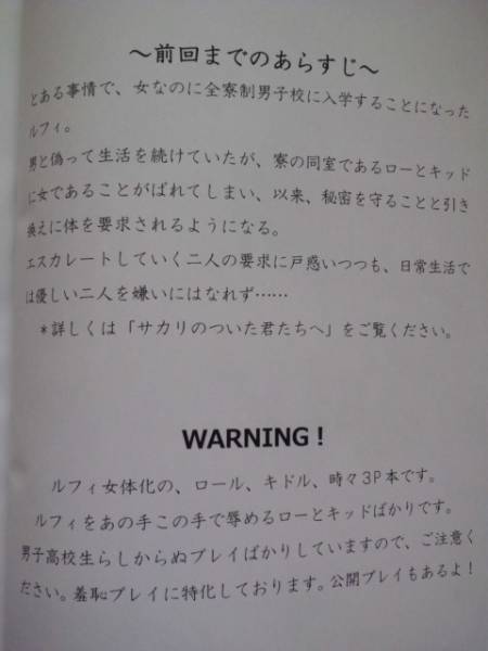 ワンピース ばんだなぱんだ ゆう 湯けむり情欲 ロール 小説 One Piece 売買されたオークション情報 Yahooの商品情報をアーカイブ公開 オークファン Aucfan Com