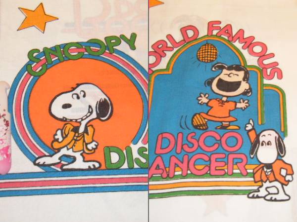 国内★スヌーピー★即決★FULLフラットシーツ半分4371★Disco