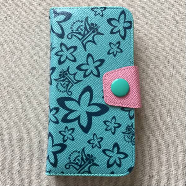 ☆ハンドメイド☆ iPhone6手帳型スマホケース　嵐　水色