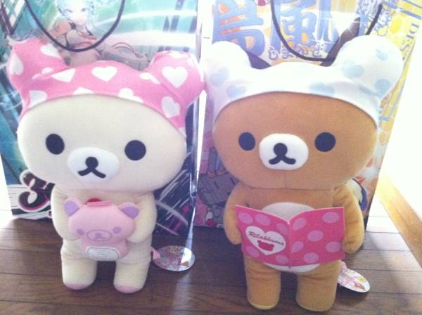 ♪リラックマ　コリラックマ　ハートバスタイムぬいぐるみ　XL♪_1