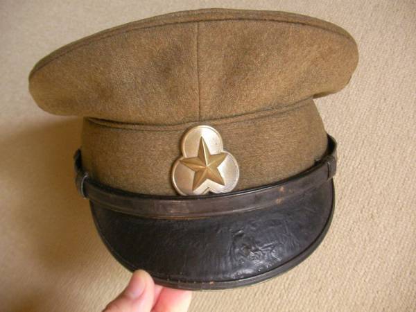 旧日本陸軍軍装上下制帽勲章 日本軍 陸軍の帽子 軍属の帽子 検 軍服 軍隊 軍刀 勲章 将校(帽子