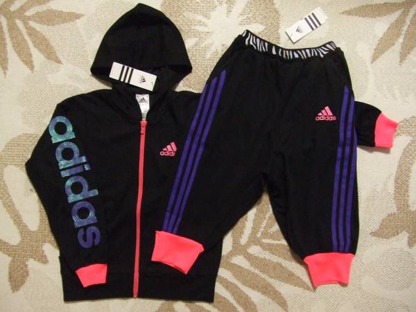 新品★アディダスダンス★軽量・吸汗速乾スウェット上下160即決