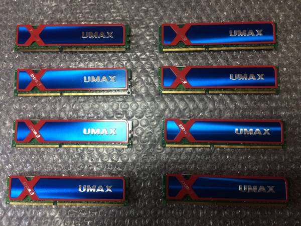 UMAX　DDR3-1600　4GB　CL9 1.5V　8枚　合計32GB_1