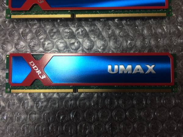 UMAX　DDR3-1600　4GB　CL9 1.5V　8枚　合計32GB_2
