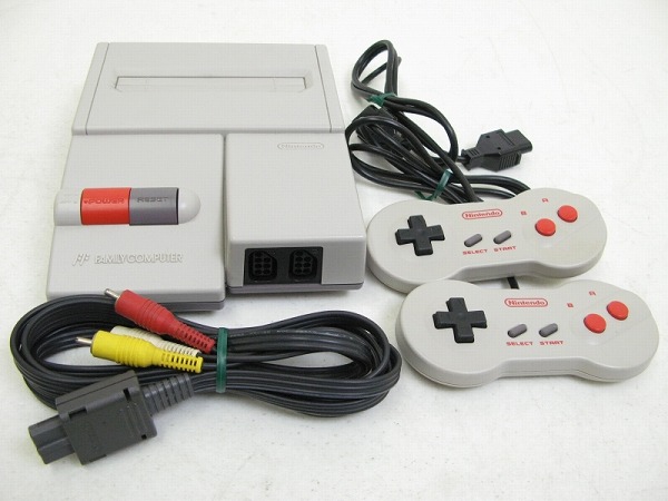 152xl□ニューファミコン 本体 コントローラー ケーブル□8B