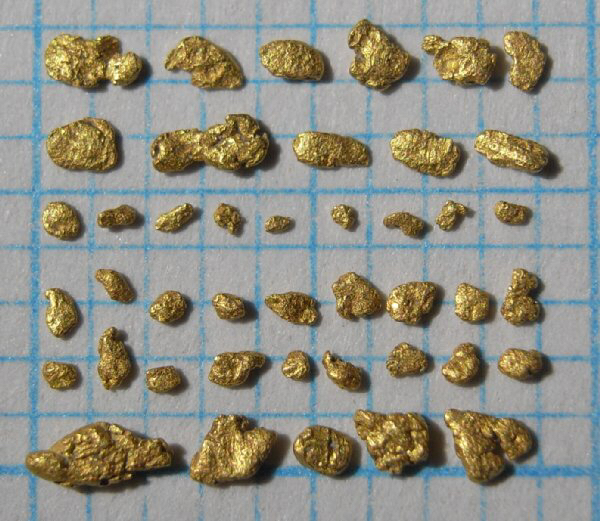 〓〓北海道芦別市産 砂金 43粒〓〓(原石)｜売買されたオークション情報