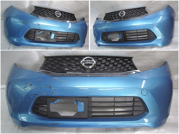 B21W 日産 デイズ 純正 フロントバンパー 6400F607ブルー系 ш