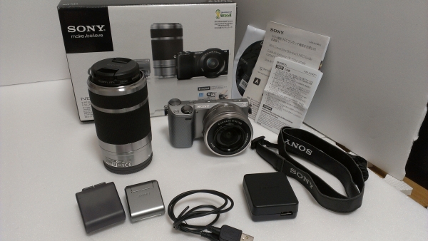 美品★SONY NEX-5T Wレンズセット★元箱付・付属品充実★保証