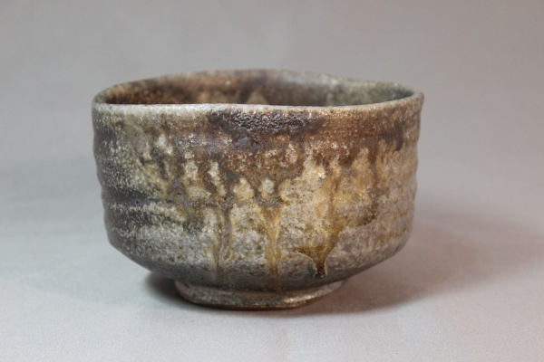 大澤恒夫最新作　備前沓形茶碗【共箱付】
