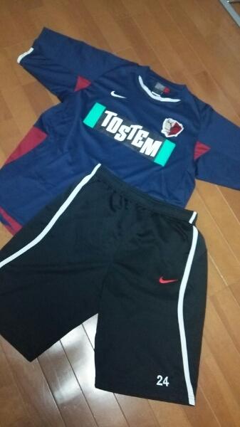支給品 ナイキ 鹿島アントラーズ 練習着 上下セット サイズXL