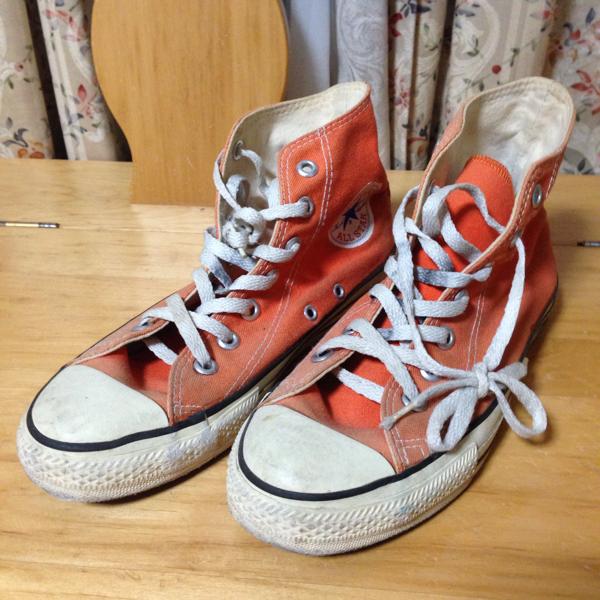 USA製コンバースHI オレンジサイズUS5.5中古