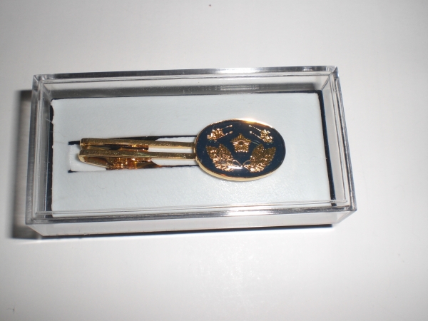 帽章マークネクタイピン（金）【警察グッズ・白バイ・パトカー】