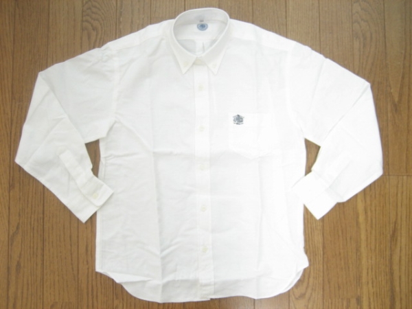 新品 J.PRESS/Jプレス ボタンダウン長袖シャツ ホワイト 150