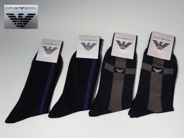 新品　エンポリオアルマーニ　ビジネスソックス 31　4足セット