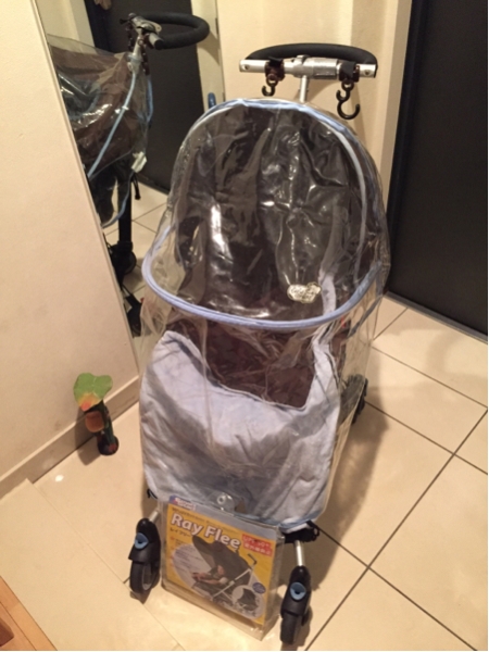 ☆フランス☆べべコンフォート社製 ベビーカー 雨カバー&マフ付_2