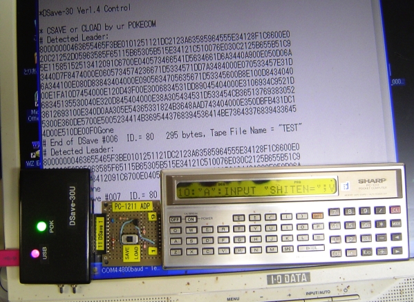 絶◇SHARP PC-1211..G850V,CASIOポケコン用双方向I/F DSave-30U