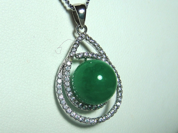 Yワケありセレブ*翡翠ネックレス*綺麗*39