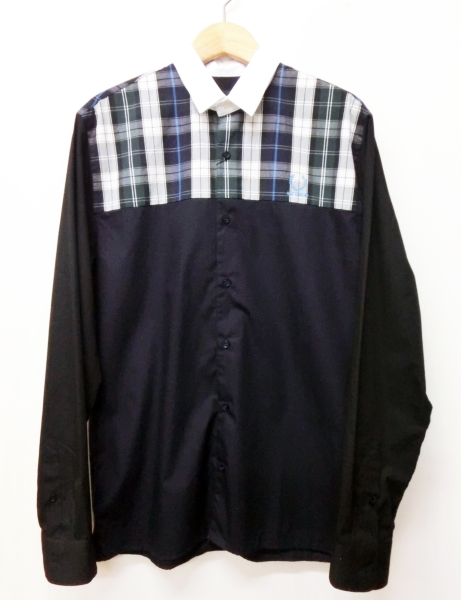 15SS■RAF SIMONS(ラフシモンズ)×フレッドペリー 長袖シャツ38