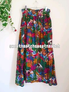 チチカカ*ジャングルアマゾン ロングスカート 新品 エスニック