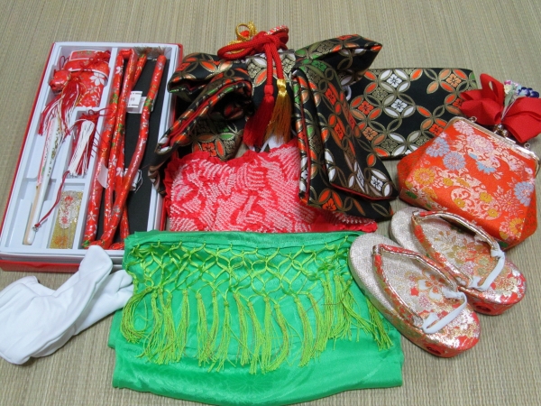 No.551　作り帯ハコセコセット　3才用　七五三