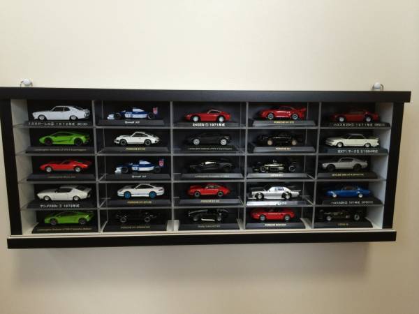 1/64ミニカーコレクションケース２５　ブラック　ツヤ消し