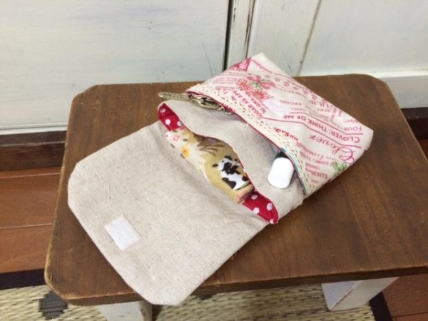 nicoma委託作家Ｍ☆Ｉ型紙販売：ふた付き移動ポケット＋クリップ_2