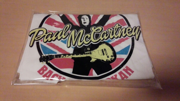 新品/ポールマッカートニー/2015武道館限定Tシャツ/白/Lサイズ