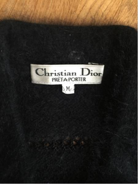Christian Dior ディオール ブラック リボンセーター