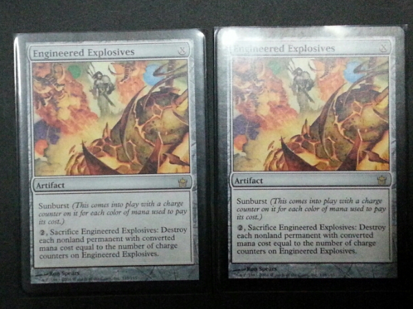 仕組まれた爆薬 英語二枚セット 即決 仕組まれた爆薬 MTG 5DN 英語