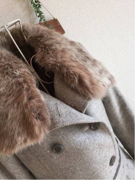 ◇OZOC◇取り外し可ファー付き♪上品ツイードコート＊size 38＊ 【公式 