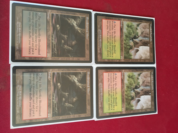 樹木茂る山麓 血染めのぬかるみ オンスロート版 2枚ずつ