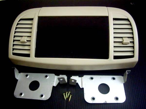 ☆日産純正マーチ AK12 ２DINオーディオパネル 1DIN BOX付☆