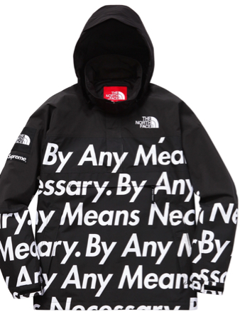 黒L supreme The north face mountain pullover 15fw boxロゴ