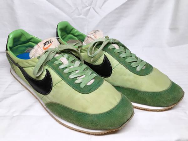 日本製】70s NIKE ナイキ ミエカ 27cm 緑×黒【ヴィンテージ】(27.0cm 