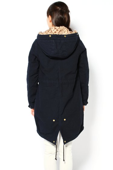 Spick and Span レオパード ファー モッズコート☆スピック 38 Spick