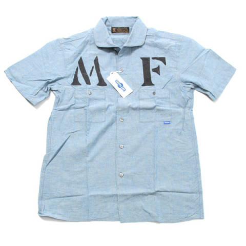 TOYPLANE(トイプレーン)MFプリント半袖ラウンドカラーシャツ