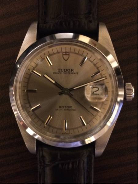 美品 希少38mmメンズサイズ チュードル盾自動巻きデイト