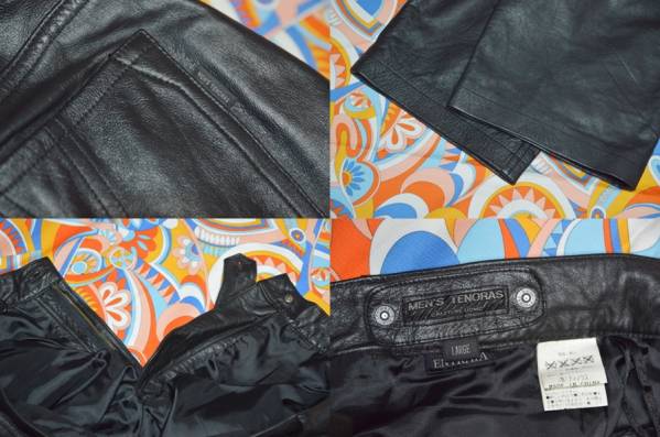 【確実正規品】極美品！メンズティノラス　レザーパンツ　黒