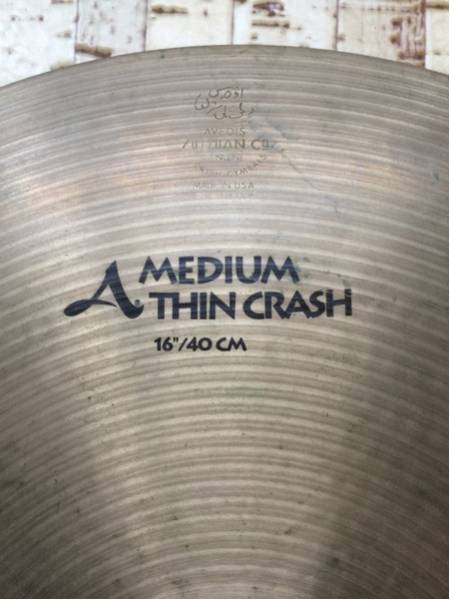A Zildjian Medium MEDIUM ZILDJIAN Thin CRASH ジルジャン THIN 0