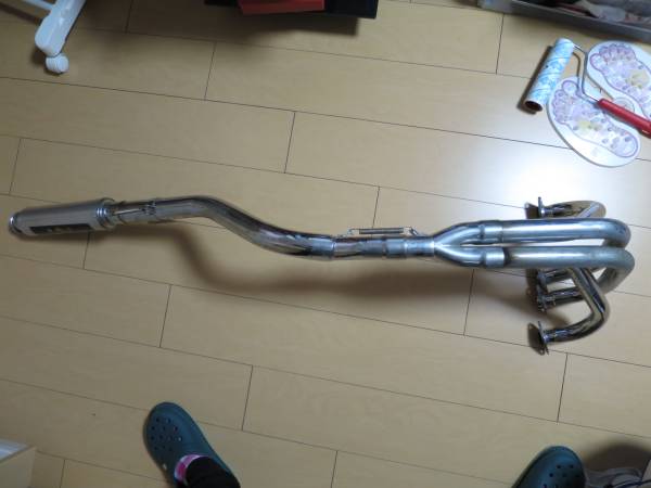 バリオス2 8分割 45π メッキ4-2-1 番長管 コール BALIUS 2 マフラー 番長