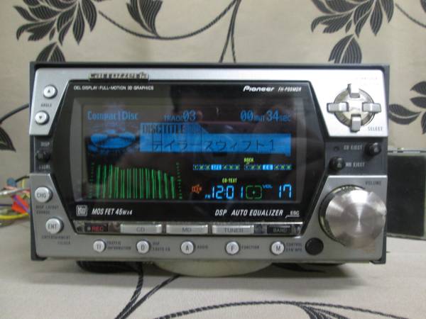 AUX＞＞Carrozzeria CD/MDデッキ 整備済 FH-P99MDR＜＜売切り